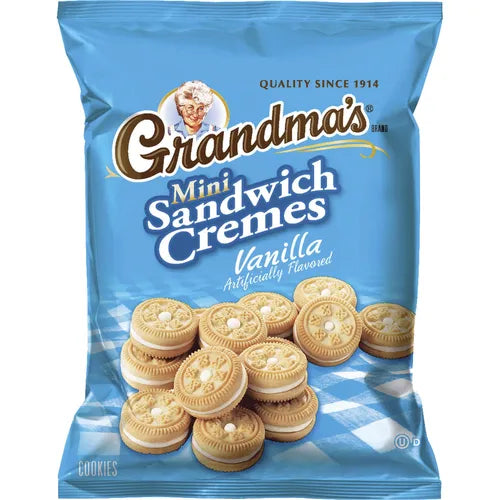 Grandma's Cookies, Mini Sandwich Crèmes Vanilla - 2.12 oz.