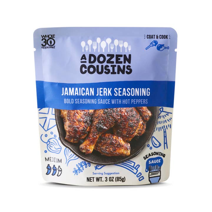 A Dozen Cousins Jamaican Jerk Seasoning Sauce - 3 oz.