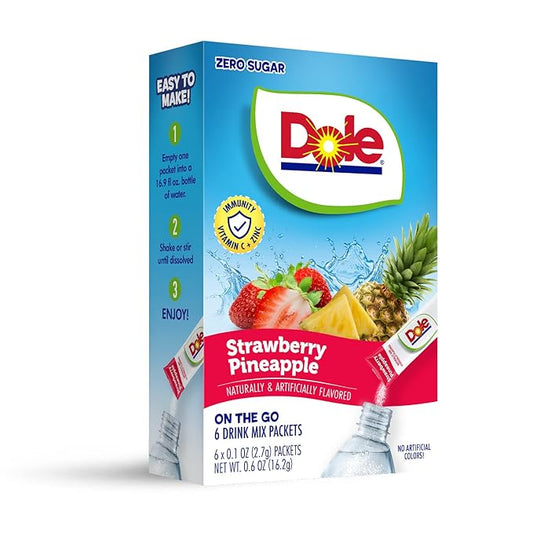 Dole Strawberry Pineapple Powder Drink Mix - 0.6 oz.