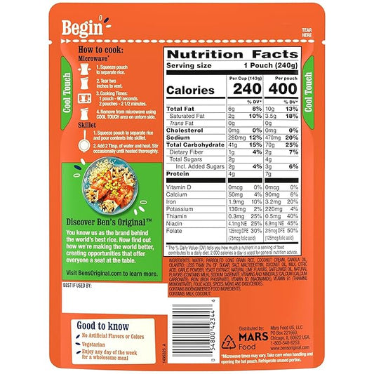 Ben's Original Cilantro Lime Flavored Rice - 8.5 oz.