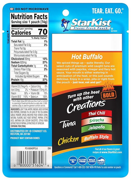 StarKist Tuna Creations BOLD Hot Buffalo Style - 2.6 oz.