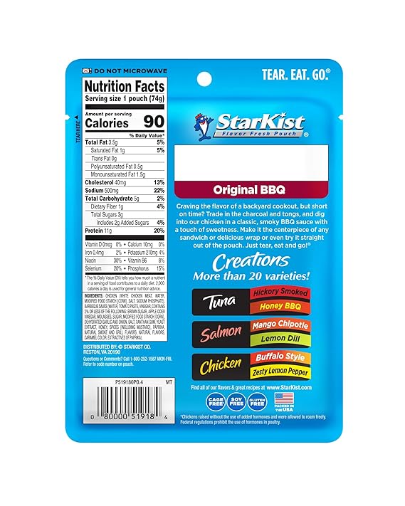StarKist Chicken Creations Classic BBQ - 2.6 oz.