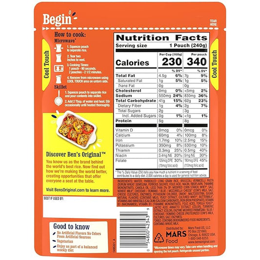 Ben's Original Cheddar Broccoli Flavored Rice - 8.5 oz.