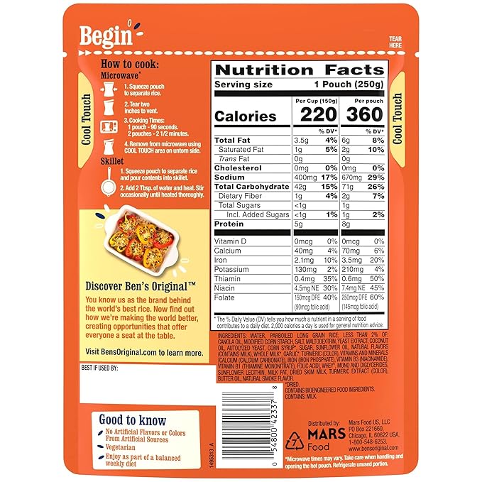 Ben's Original Butter and Garlic Flavored Rice - 8.8 oz.