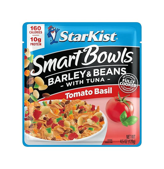StarKist Smart Bowls Tuna, Barley and Beans, Tomato Basil - 4.5 oz.