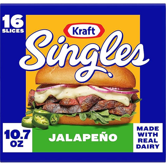 Kraft Singles Jalapeño Slices, 16 Count Pack
