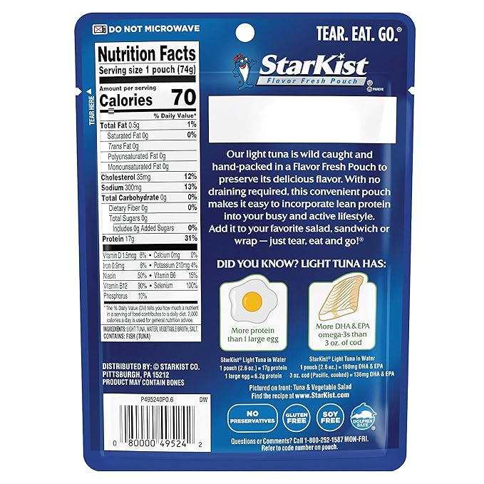 StarKist Chunk Light Tuna in Water - 2.6 oz.
