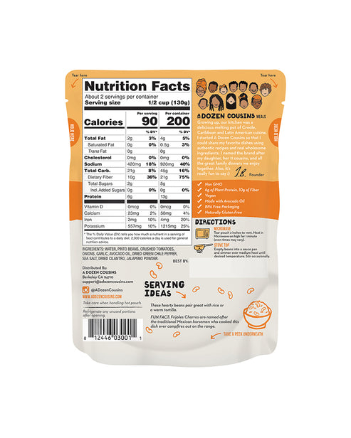 A Dozen Cousins Mexican Pinto Beans - 10 oz.