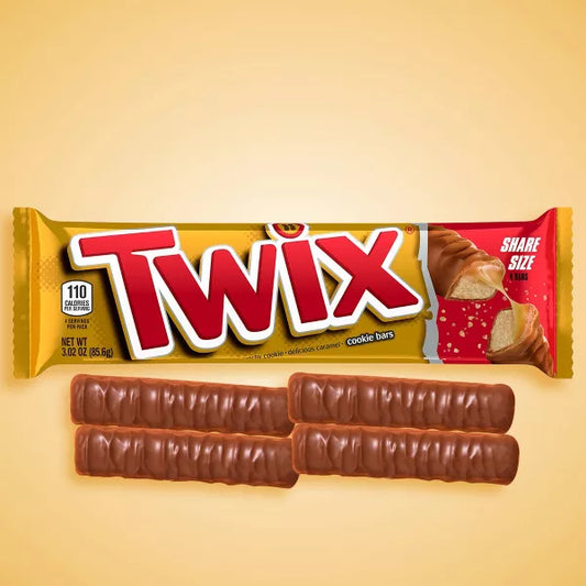 Twix Chocolate Caramel Candy Bar - King Size - 3.02 oz.