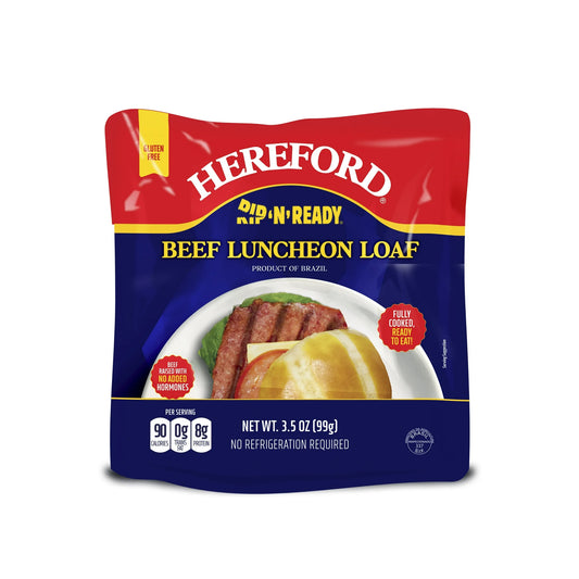 Hereford Fully Cooked Beef Luncheon Loaf - 3.5 oz.