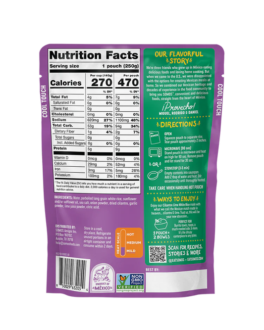 Somos Cilantro Lime White Rice - 8.8 oz.
