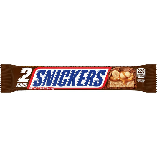 Snickers Milk Chocolate Candy Bars - King Size - 3.29 oz.