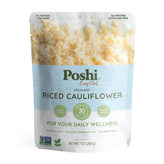 Poshi Steamed Riced Cauliflower - 7 oz.