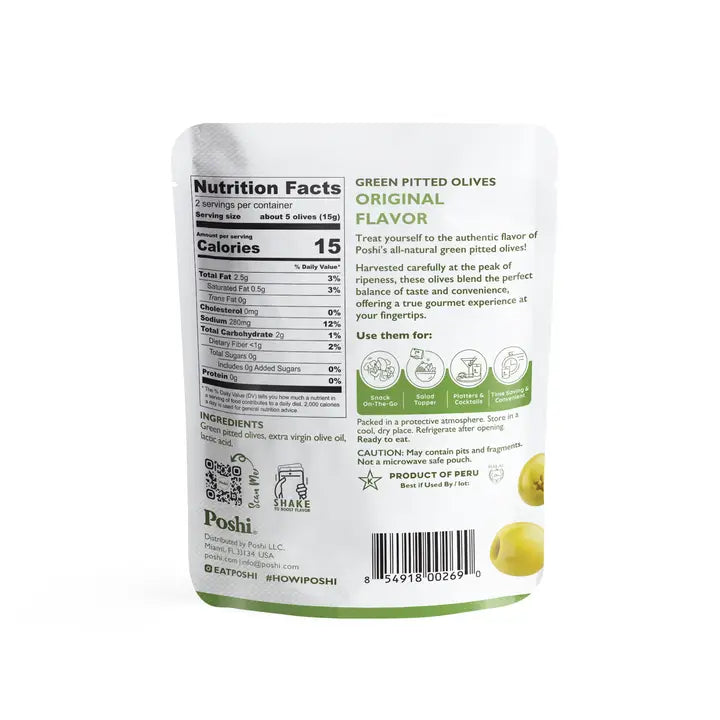 Poshi Green Olives - 1.1 oz.