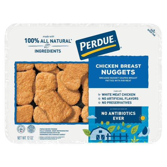 PERDUE® Breaded Chicken Breast Nugget Pieces - 36 oz Pack of 3.