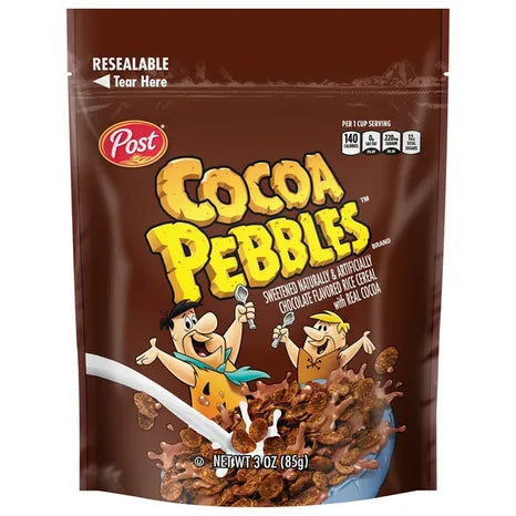 Post Cocoa Pebbles Cereal - 3.02 oz.