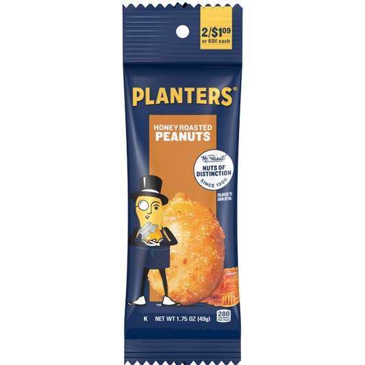 Planters Honey Roasted Peanuts - 1.75 oz.