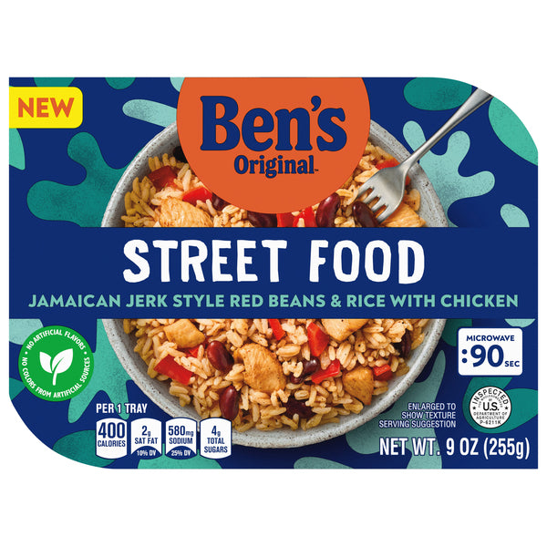 Ben's Original Street Food Jamaican Jerk Style Beans & Rice with Chicken