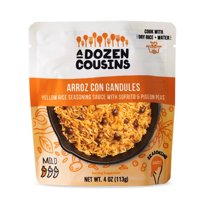 A Dozen Cousins Arroz Con Gandules Seasoning Sauce - 4 oz.