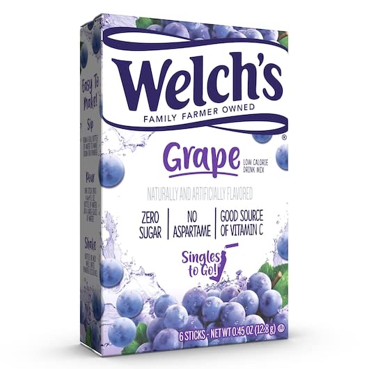 Welch Grape Powder Stick Packets