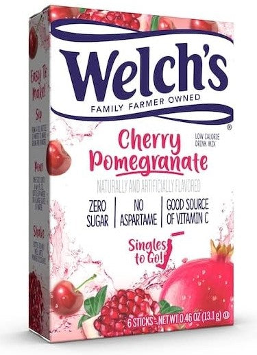 Welch's Cherry Pomegranate Powder Stick Packets - 0.46 oz.