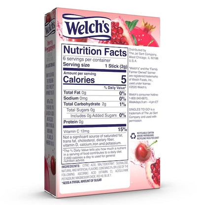 Welch's Cherry Pomegranate Powder Stick Packets - 0.46 oz.