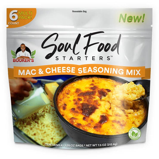 Booker's Soul Food Starters Mac and Cheese Seasoning Mix - Case of 8