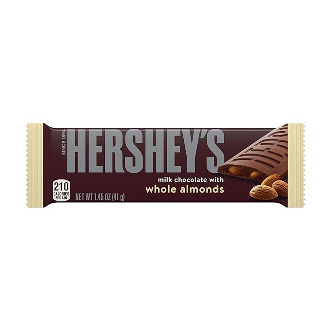 Hershey's Milk Chocolate with Whole Almonds Candy Bar - 1.45 oz.