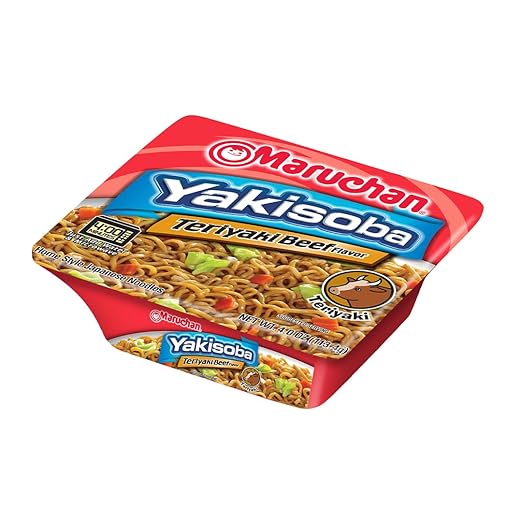 Maruchan Yakisoba Teriyaki Beef, Japanese Instant Ramen Noodles