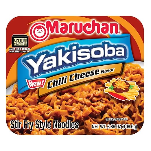 Maruchan Yakisoba Chili Cheese, Japanese Instant Ramen Noodles