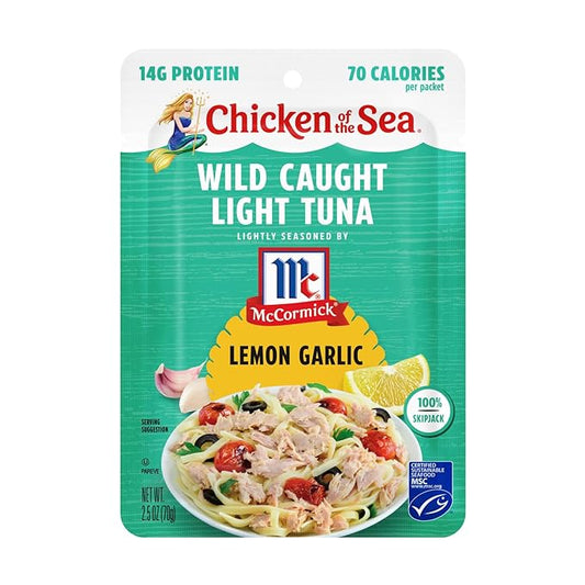 Chicken of the Sea  Light Tuna Lemon Garlic - 2.5 oz.