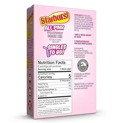 Starburst Strawberry Drink Mix - 0.43 oz.