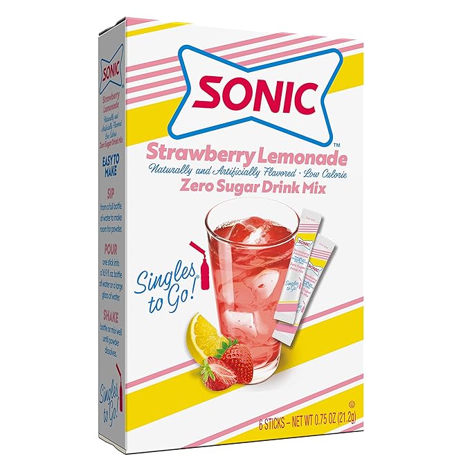 Sonic Powdered Drink Mix - Strawberry Lemonade - 0.75 oz.