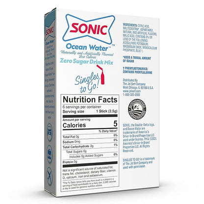 Sonic Powdered Drink Mix - Ocean Water - 0.53 oz.