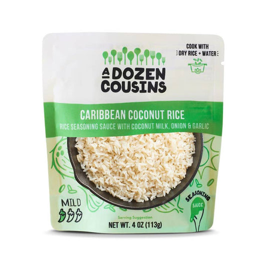 A Dozen Cousins Caribbean Coconut Rice Seasoning Sauce - Case of 10