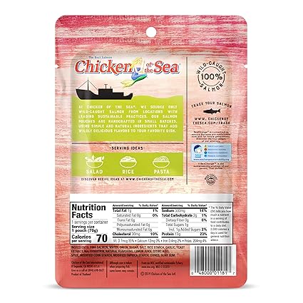 Chicken of the Sea Pink Salmon Skinless & Boneless Lemon & Chive - 2.5 oz.