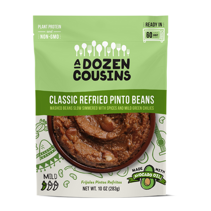 A Dozen Cousins Classic Refried Beans - Case of 12
