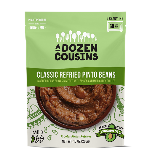 A Dozen Cousins Classic Refried Beans - Case of 12