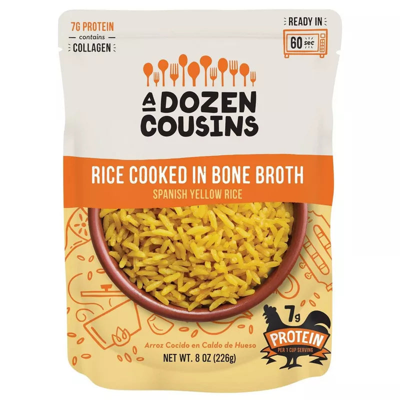 A Dozen Cousins Rice Cooked in Broth Spanish Yellow Rice