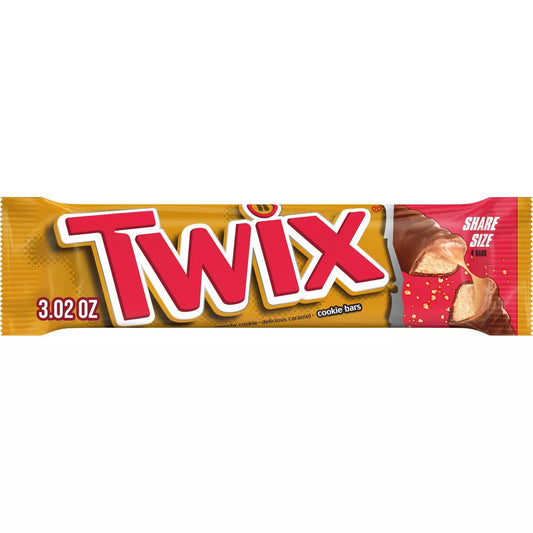 Twix Chocolate Caramel Candy Bar - King Size - 3.02 oz.