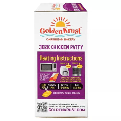 Golden Krust Jamaican Style Jerk Chicken Patties - 2 Count