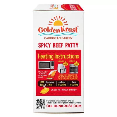 Golden Krust Jamaican Style Spicy Beef Patties - 2 Count
