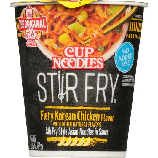 Nissin Cup Noodles Stir Fry Fiery Korean Chicken