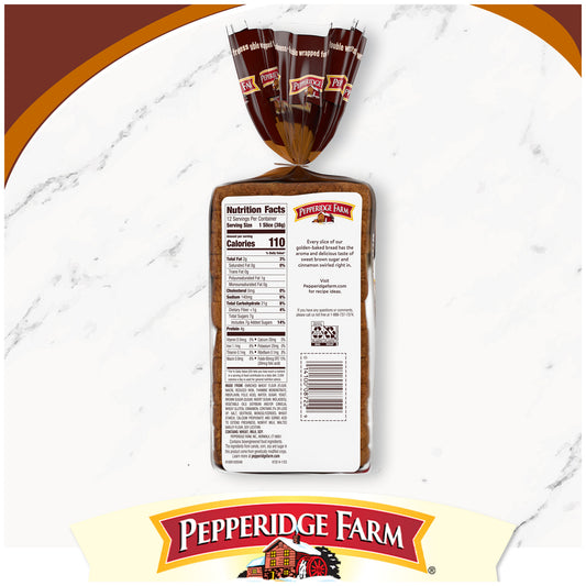 Pepperidge Farm Brown Sugar Cinnamon Swirl Bread 16 oz.