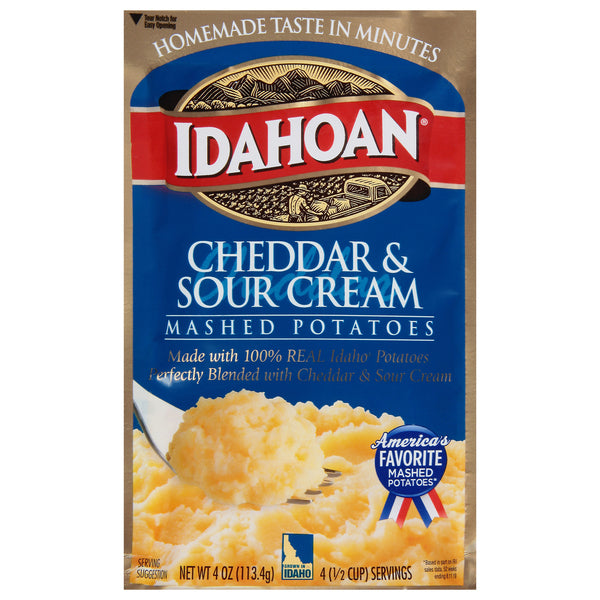 Idahoan Cheddar & Sour Cream Mashed Potatoes - 4 oz.