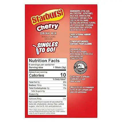 Starburst Cherry Drink Mix - 0.59 oz.