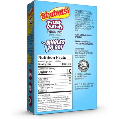 Starburst Fruit Punch Drink Mix - 0.59 oz.