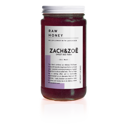 Zach & Zoe Sweet Bee Farm Lavender Honey - Case of 12