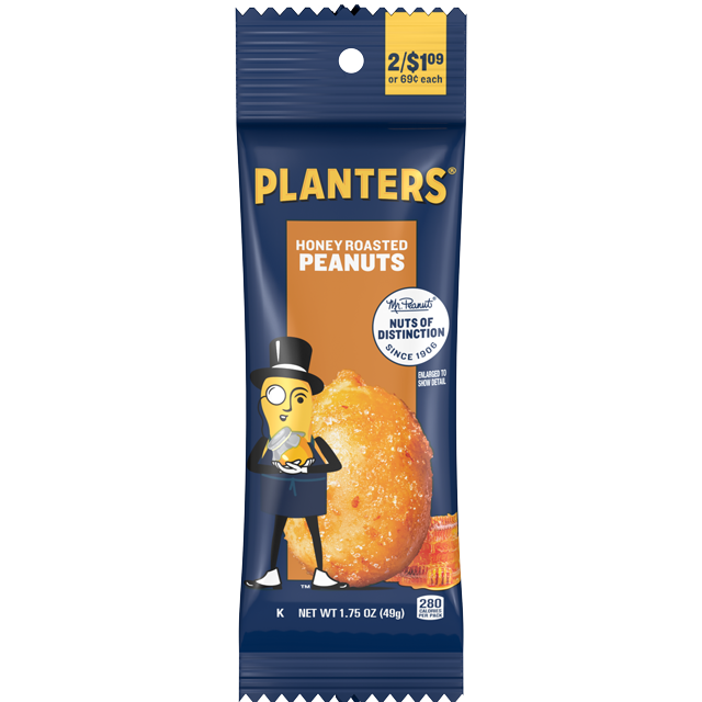 Planters Honey Roasted Peanuts - 1.75 oz.